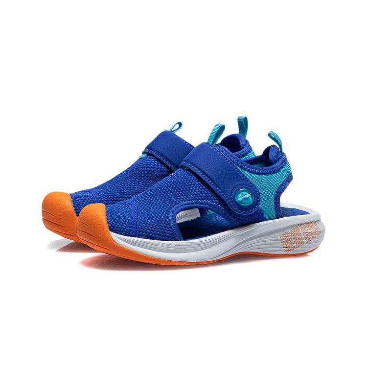 Li Ning Lightweight Breathable Non-Slip Durable Childrens Sandals Kids Sandals Blue YKKR006-3