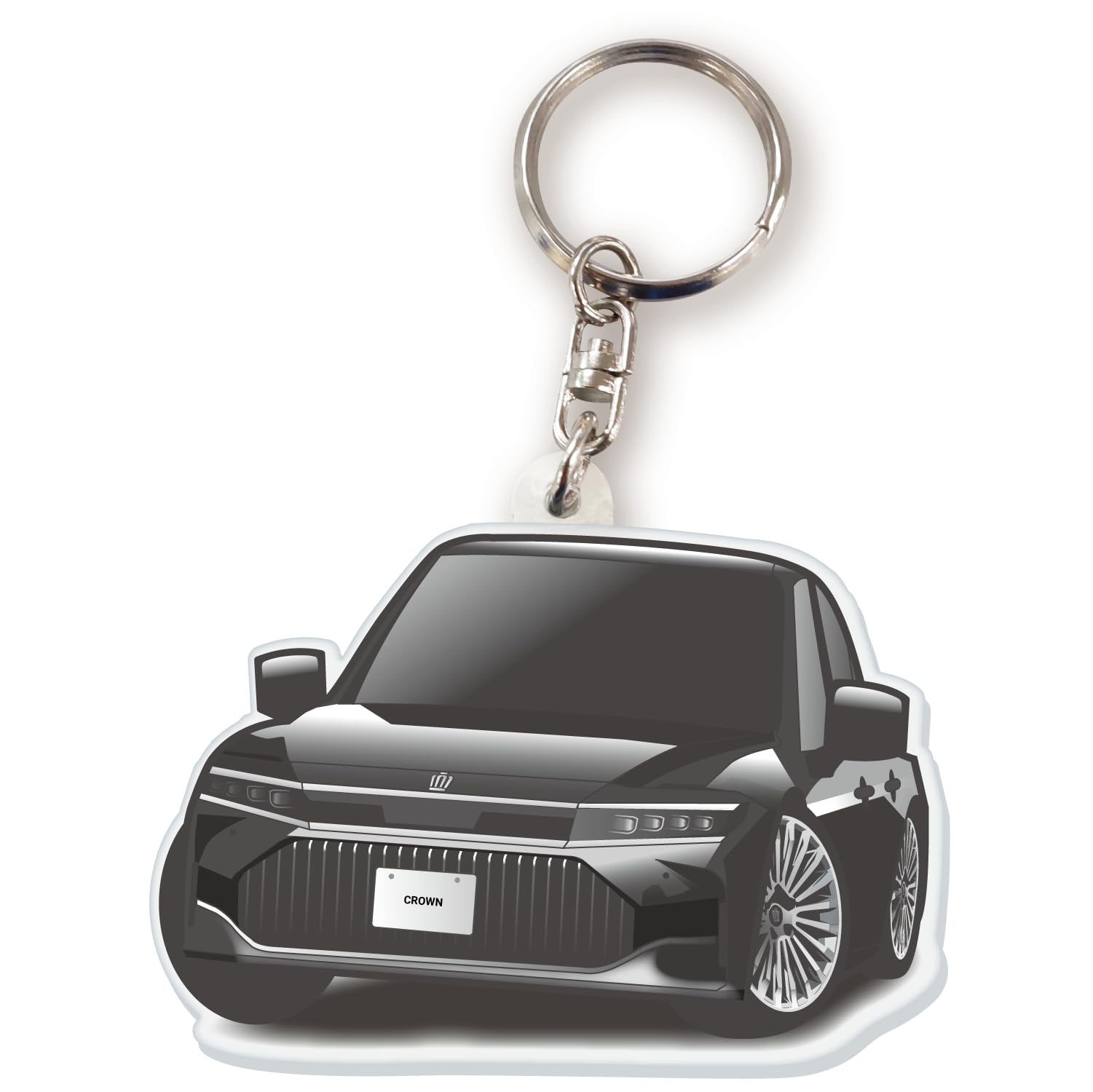 [GP Center] Car Acrylic Keychain Toyota Licensed Product Crown Sedan чёрный