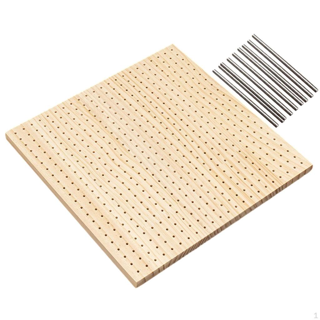 Blocking Board for Crochet Work, Versatile Use with 9 Steel Pins Knitting, DIY Projects