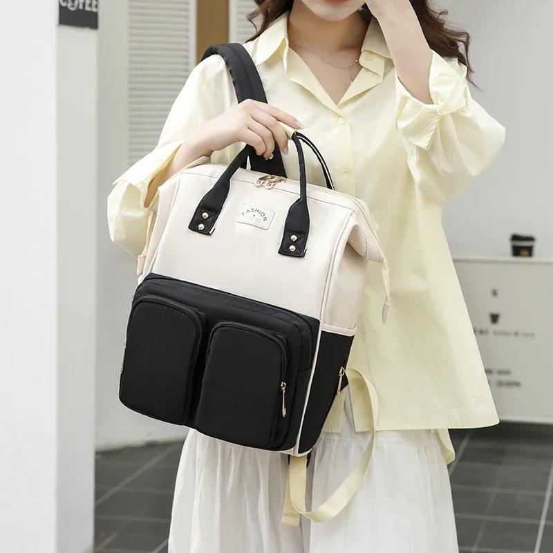 Rucksäcke mit Reißverschluss, internes festes lässiges Fach mit großer Kapazität, interne Hot-Sale-Taschen für Frauen, Nylon-Rucksäcke