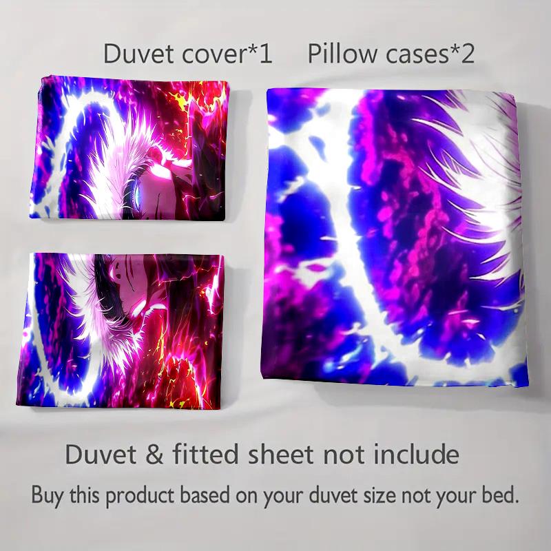 Vibrant electric aura Bedding Duvet cover sets Duvet covers Pillowcases gifts (1 * Duvet Cover 2 * Pillowcases, without duvet insert)
