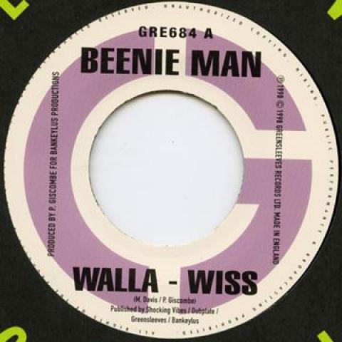 

7inch Record BEENIE MAN - Walla-Wiss GRE684 Greensleeves 1998 UK Reggae, Ska & Dub