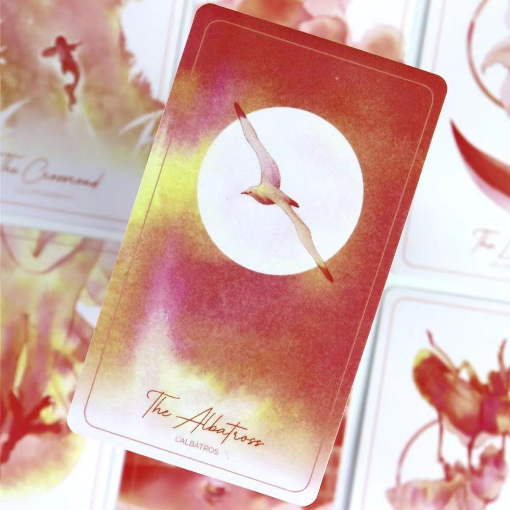 Sowa i Sroka Lenormand 10,3*6 cm Talia 36 kart Lenormand tradycyjnie ilustrowana tuszem (Wersja Sowa)