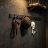 Realistic Gothic Skull Wall Hook - Embossed Skull Head Design