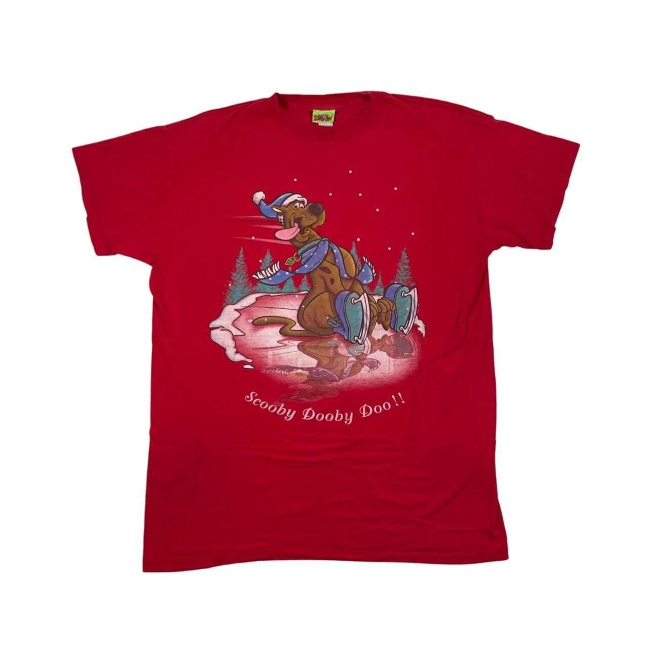 

Vintage 1999 Scooby Doo Christmas Ice Skating T-Shirt - Sz XXL Skater Stoner S