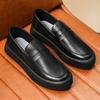 Scarpe alla Moda in Pelle Nera Scarpe Casual da Uomo Mocassini Comodi Scarpe Eleganti Scarpe Leggere per Camminare e Guidare