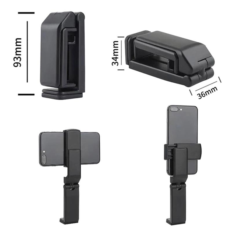 Phone Holder Portable Travel Stand Desk Foldable Adjustable Rotatable Selfie Holding Seat Back Phone Clip Stand