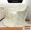 Nordic Hand-Knitted Wool Blanket – Cozy Sofa & Nap Throw 