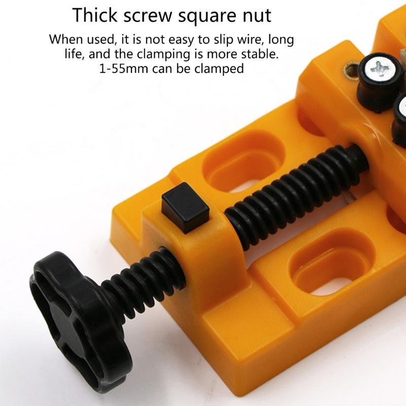 8 Hole Vise Fixed Fixture Walnuts Clamp Mini Small Bed Clamp Table Vice Table Vice Flat Jaw Pliers Quick Adjustable