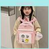 Adorable Nylon Kids Backpack Cute Geometric Pattern For School Use