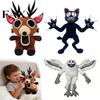 Sharp Claw Stuffed Animal 99 Nights Forest Horror Cat Plush Toy Soft with Expressive White Cuddly Eyes & Claws Collectible Creepy Cute Decor for Fans