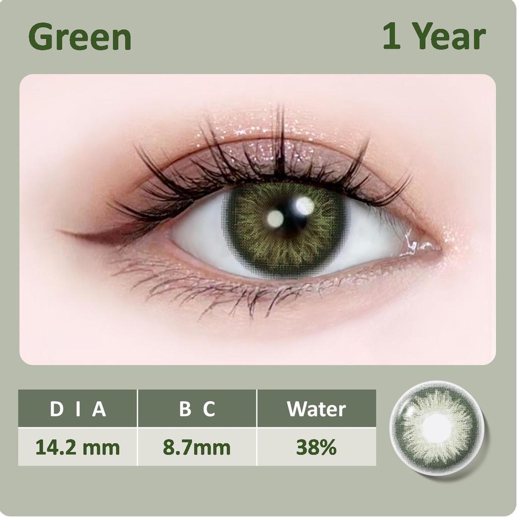 Color Contact Lenses With Soft Colored Lenses 1 Pair 14.2 Mm Natural Color Lenses for Vision Eye Lens