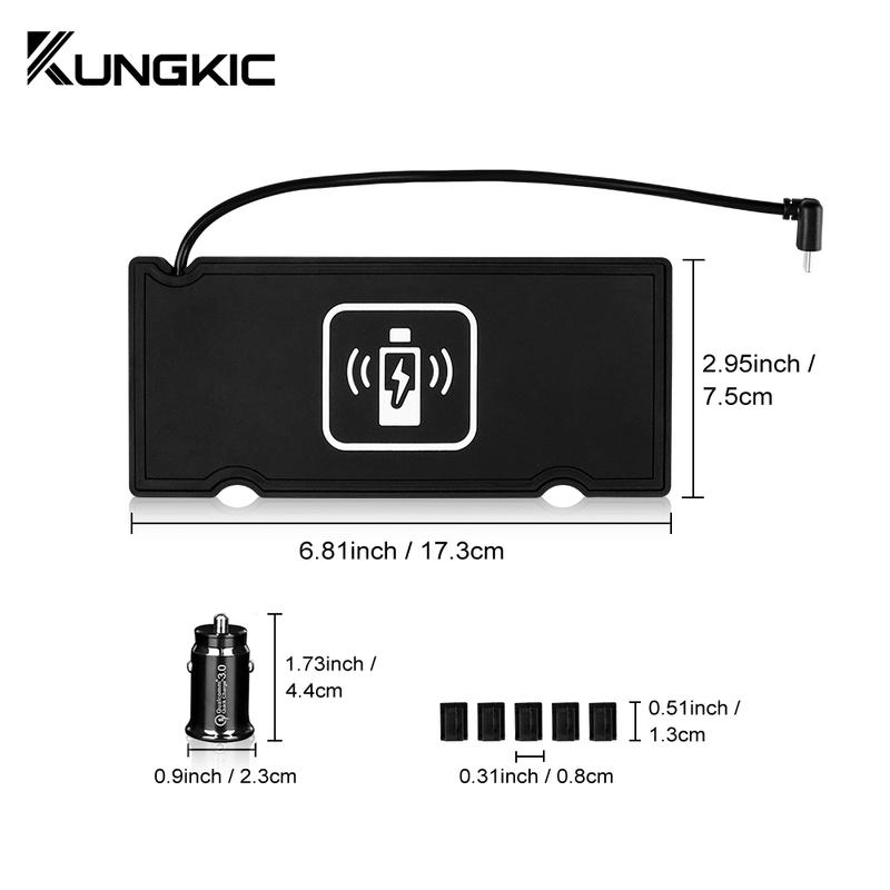 For Honda Civic 8th 8gen 2005 2006 2007 2008 2009 2010 2011 Car Wireless Charger Mobile Phone Charging Holder 15W Charger Board