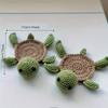 2pcs Turtle Coasters, Funny Hand Knitted Coasters, Cute Turtle Shape Coasters, Desktop Decorations, Gifts,Insulated Coasters,Office Coasters