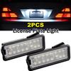 1/2pcs Car LED Rear License Number Plate Light Lamp CANBus Error Free Accessories For Volkswagen Polo 6N2 9N 6R 6C Passat B6 B7