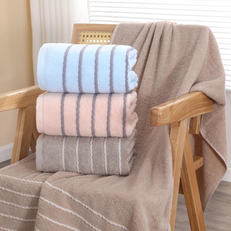 Pure Cotton Lint-Free Bath Towel for Adults - Thick, Soft, and Ideal for Home Use or Gift