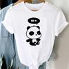 ZX TEE Cute cartoon koala print ladies T-shirt Panda Girl Animal Clothes Panda Cartoon Stylish Tshirt Top Animal Lovers shirt gift