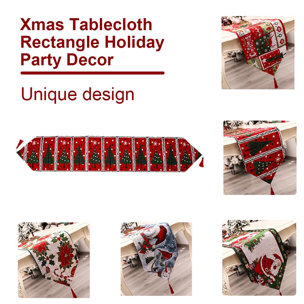 Weihnachts-Esstischläufer Abdeckung Tuch Tischdecke Dekoration Weihnachtsornament