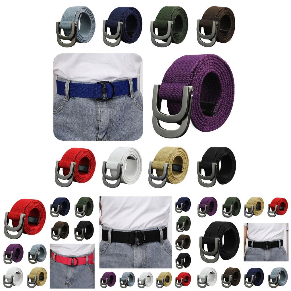 Stylish Candy Colored Canvas Belt For Men And Women Durable And Fashionable