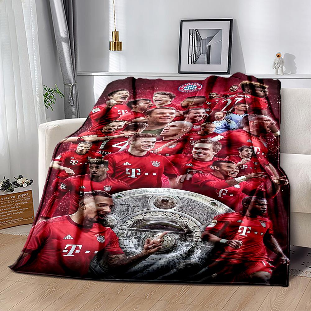 Bayern Munich Blanket Soft Warm Cozy Perfect for Bedding Couch Livingroom for All Seasons Modern Style Ideal Gift For Birthday Valentine'S Day
