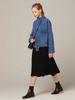 I Holic Cashmere Banded Flare Rib Knit Skirt