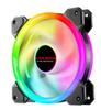 COOLMOON Radiance RGB 12cm Dual Aperture LED Cooling Fan for Desktop Computers