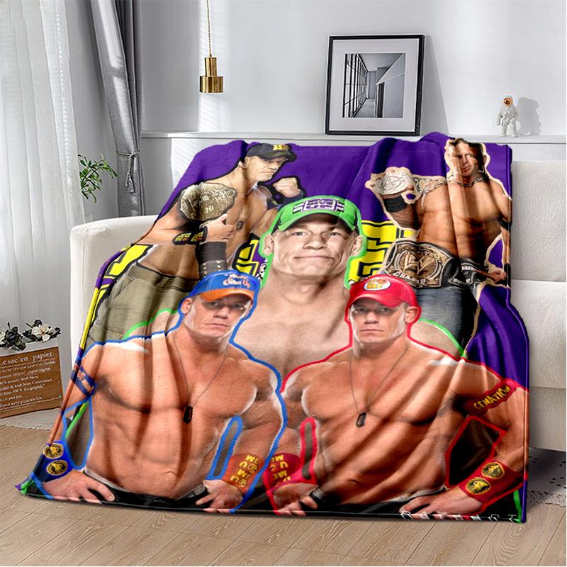 Wrestling entertainment John Felix Anthony Cena blanket Soft and warm flannel throw blanket Picnic blankets for beds Decoration