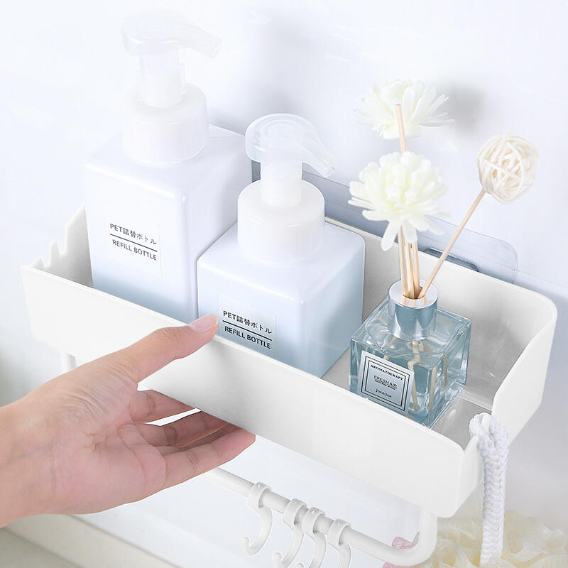 Mutagong Bathroom Toilet Single Hook Hanging Shelf DD-11531