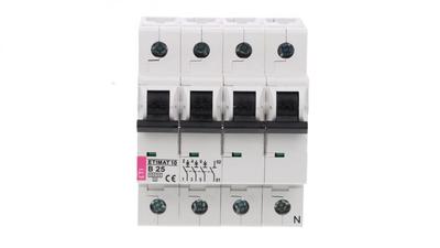 Circuit Breaker 3P+Nb 25A 10Ka Ac Etimat10 002126718
