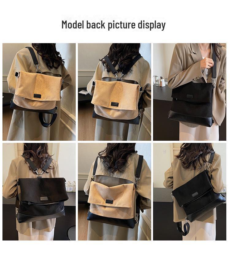 2024 Retro Large Capacity Women's Backpack - Autumn/Winter Fashion Commuter Bag