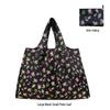 Eco-Friendly Large Capacity Flower Tote - Foldable, Waterproof, and Convenient for Shopping
