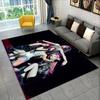Kpop Girls 3D B-black and Pink-k HD Rug Carpet for Living Room Bedroom Home Decor,Floor Mat Non-slip Decoration for Sofa Doormat