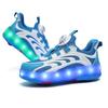 Runaway Shoes 6 To 12 Year Old Girls Break Away Roller Skates Can Walk Boys Flash Light Skating Sneakers