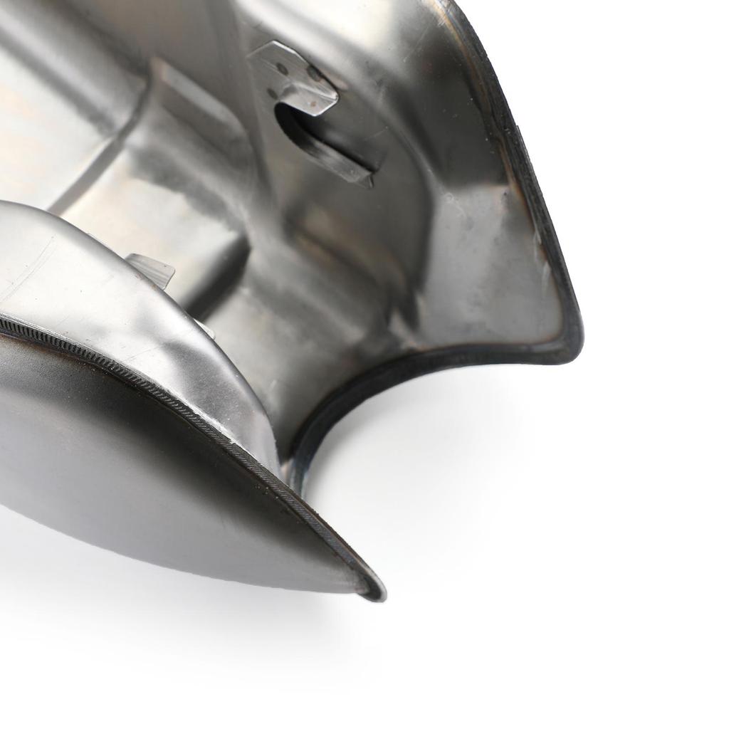 9L 2.4 Gallon Chrome Motorcycle Universal Gas Fuel Tank For Cafe Racer Custom