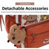 Cartoon Capybara Backpack Casual Style Casual Shoulder Bag Trendy School Bag  Travel