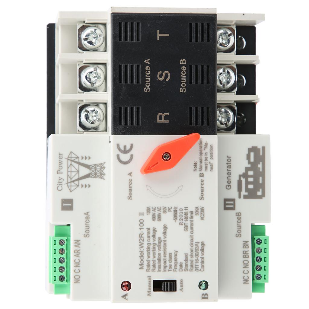 W2R‑100  Power Automatic Transfer Switch 3P 100A 50Hz Power Transfer Switch