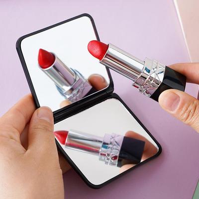 Portable Makeup Mirror Dressing Mirror Princess Mirror Folding Portable Portable Mini Double-sided Small Square Mirror