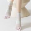 Cotton Mid-calf Socks Breathable Split Toe Socks Patchwork Five Toe Tube Socks  Girl