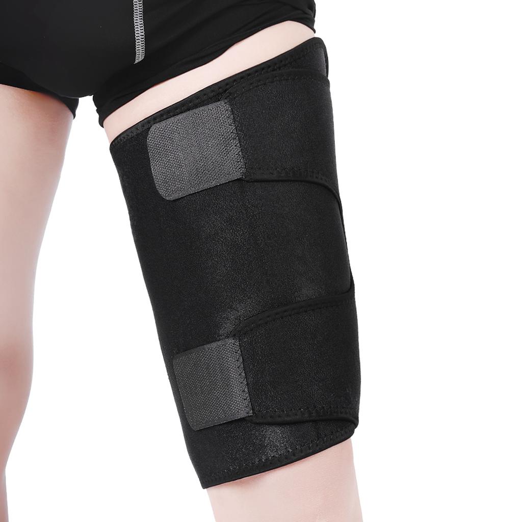 Sports Leg Sve Brthable Thigh Support Brace Pad for Basketball Soccer Cycling