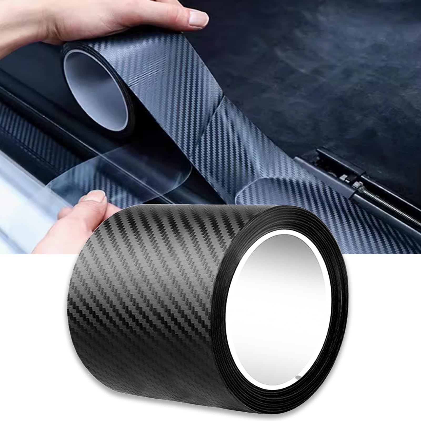 

NAGANORI Пленка для дверей автомобиля, Тип ленты, Пленка для оклейки кузова автомобиля, Сделай сам, Защита бампера двери автомобиля, 5cm*5cm чёрный