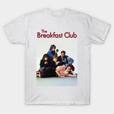 Camiseta Estampada Negra para Hombre The Breakfast Club (1985) Camiseta de algodón con impresión de papel de transferencia sin cortes