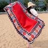 90x180cm Bikini Bathing Swimwear Cover Up Sarong Wrap Scarf Twill Cotton Pareo Beach Cover-Ups Women Large Beach Dress