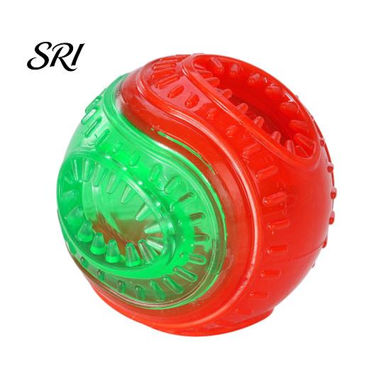 Puppy Teething Toy Dog Food Leakage Chew Ball Bite Resistant Pet Treat Dispensing Squeaky Interactive Boredom Enrichment Safe
