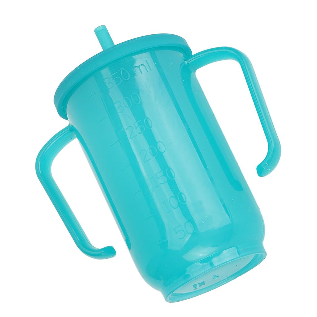 Rehabilitační hrnek nepropustný hrnek se slámkou proti udušení se 2 držadly pro těhotné ženy