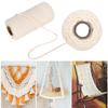 100m Cotton Rope Single Strand Cotton Macrame Yarn Cord for DIY Crafts Making