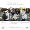 Wasserdichter Rucksack im japanischen Stil für Damen und Herren - Großes Fassungsvermögen für Studenten und Schüler