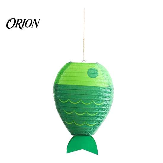 Paper Fish Hanging Lanterns Fish-Shaped Lantern, Ocean Theme Folding Lantern for Festival Party, Lightweight Decor Photo Backdrop, Birthday,