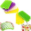 Food-Grade Honeycomb Ice Cube Tray with Lid – 37 Grids, Homemade Ice Maker Mold