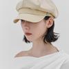 VARZAR VA Studded Newsboy Cap Beige