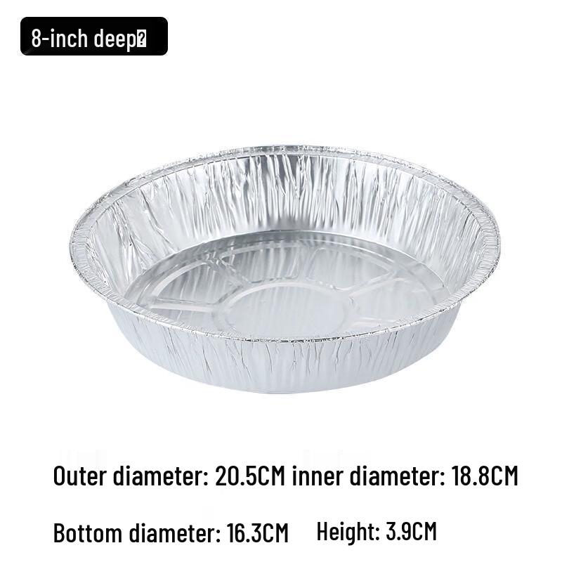 Fumede Round Disposable Aluminum Foil Bowls